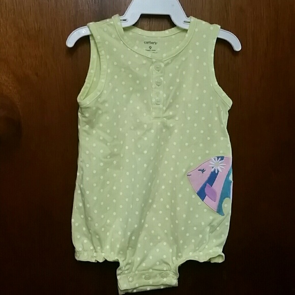 🐙Carter's Girls Sleeveless Romper 🐙 - Picture 1 of 7